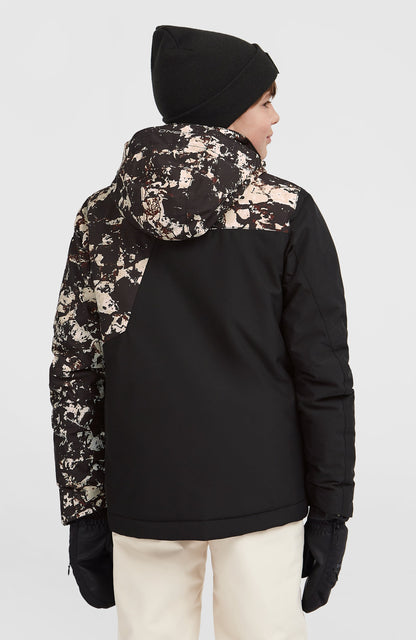 FWC'Cruz Block Snow Jacket Kids Black/Beige Quarry