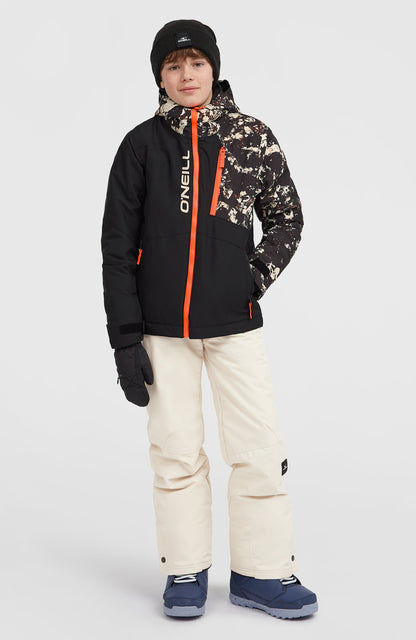 FWC'Cruz Block Snow Jacket Kids Black/Beige Quarry