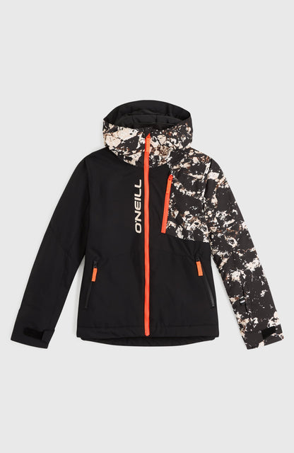 FWC'Cruz Block Snow Jacket Kids Black/Beige Quarry