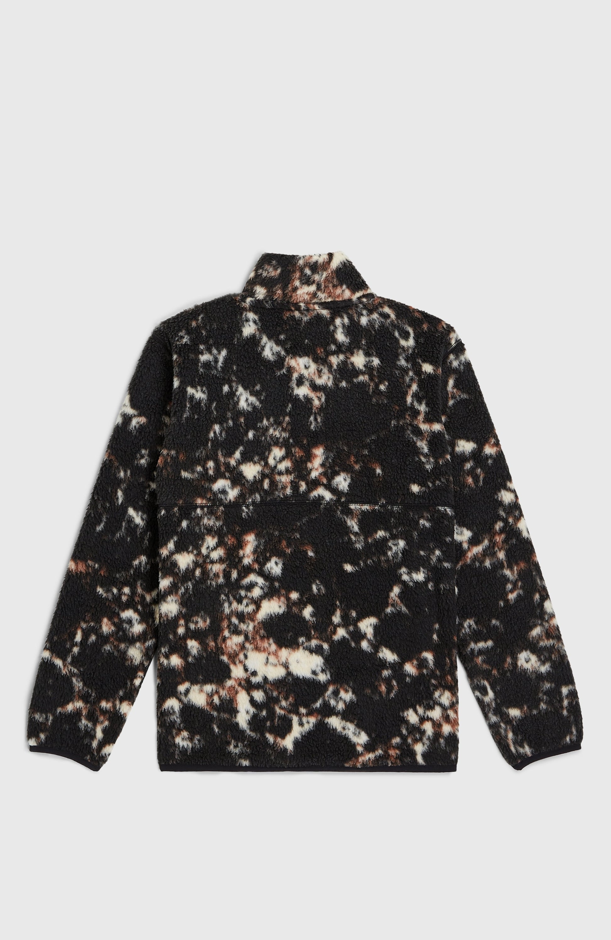 High-Pile Full-Zip Fleece Kids Black/Beige Quarry