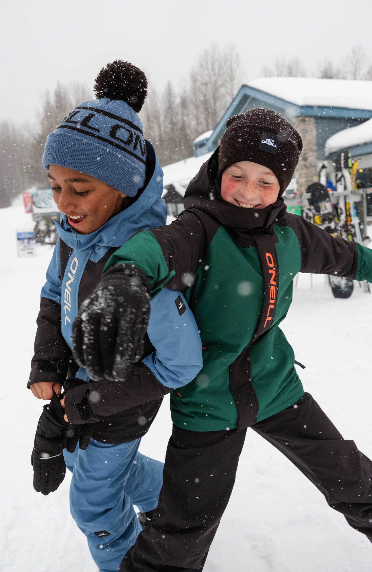 FWC'Play Snow Jacket Kids Black Out Colour Block