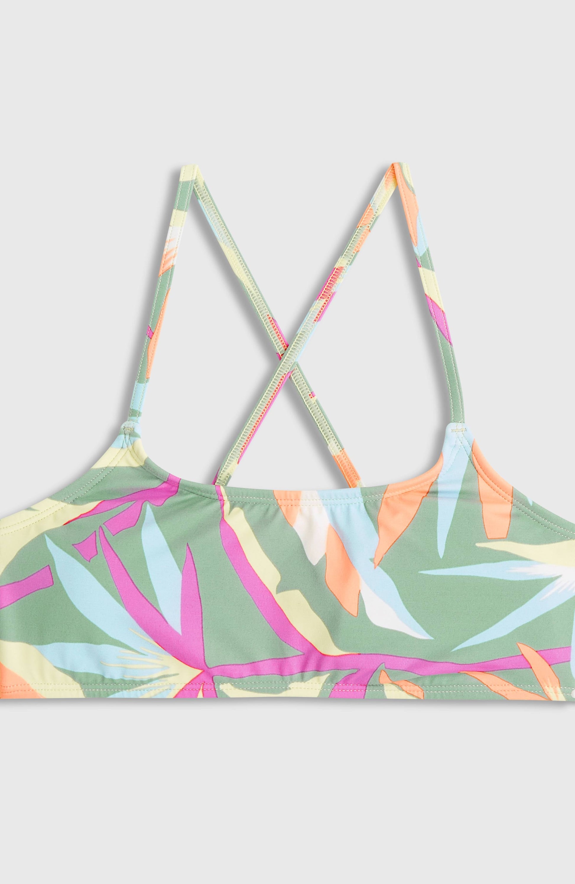 Essentials Bralette Bikini Set Kids Green Wmns Tropicana