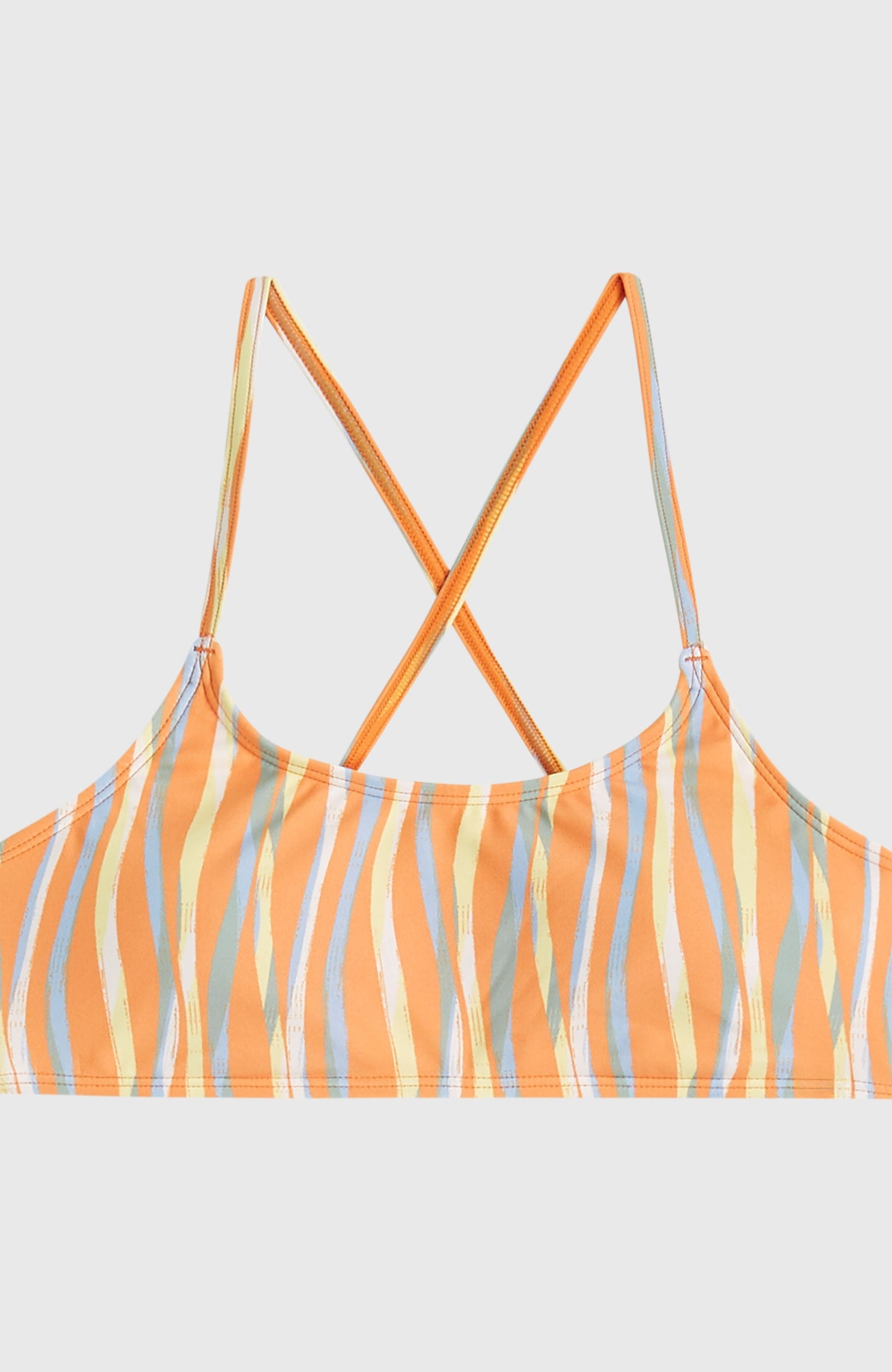 Essentials Bralette Bikini Set Kids Funky Peach Swirly