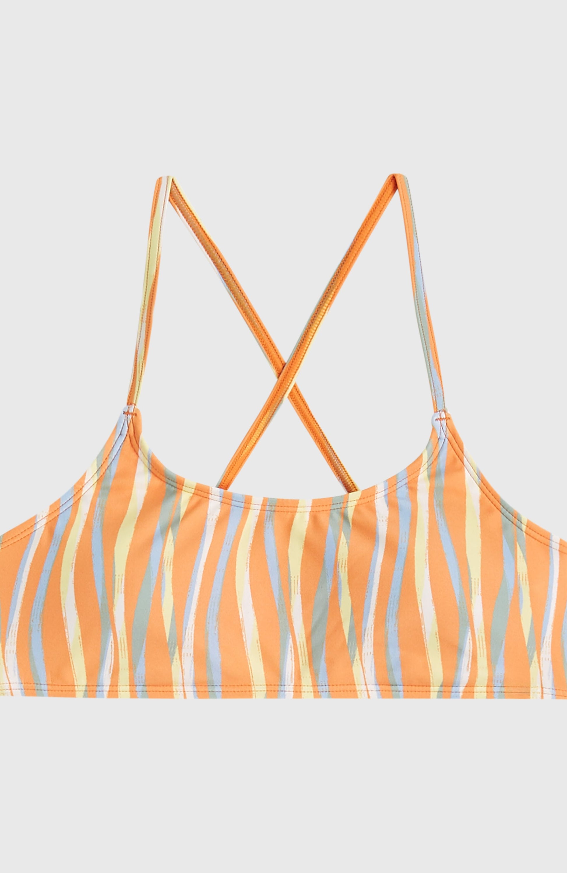 Essentials Bralette Bikini Set Kids Funky Peach Swirly