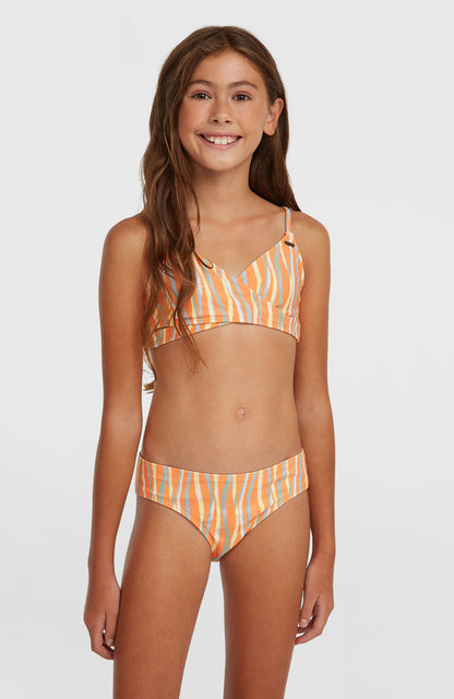 Essentials Baay Bikini Set Kids Funky Peach Swirly