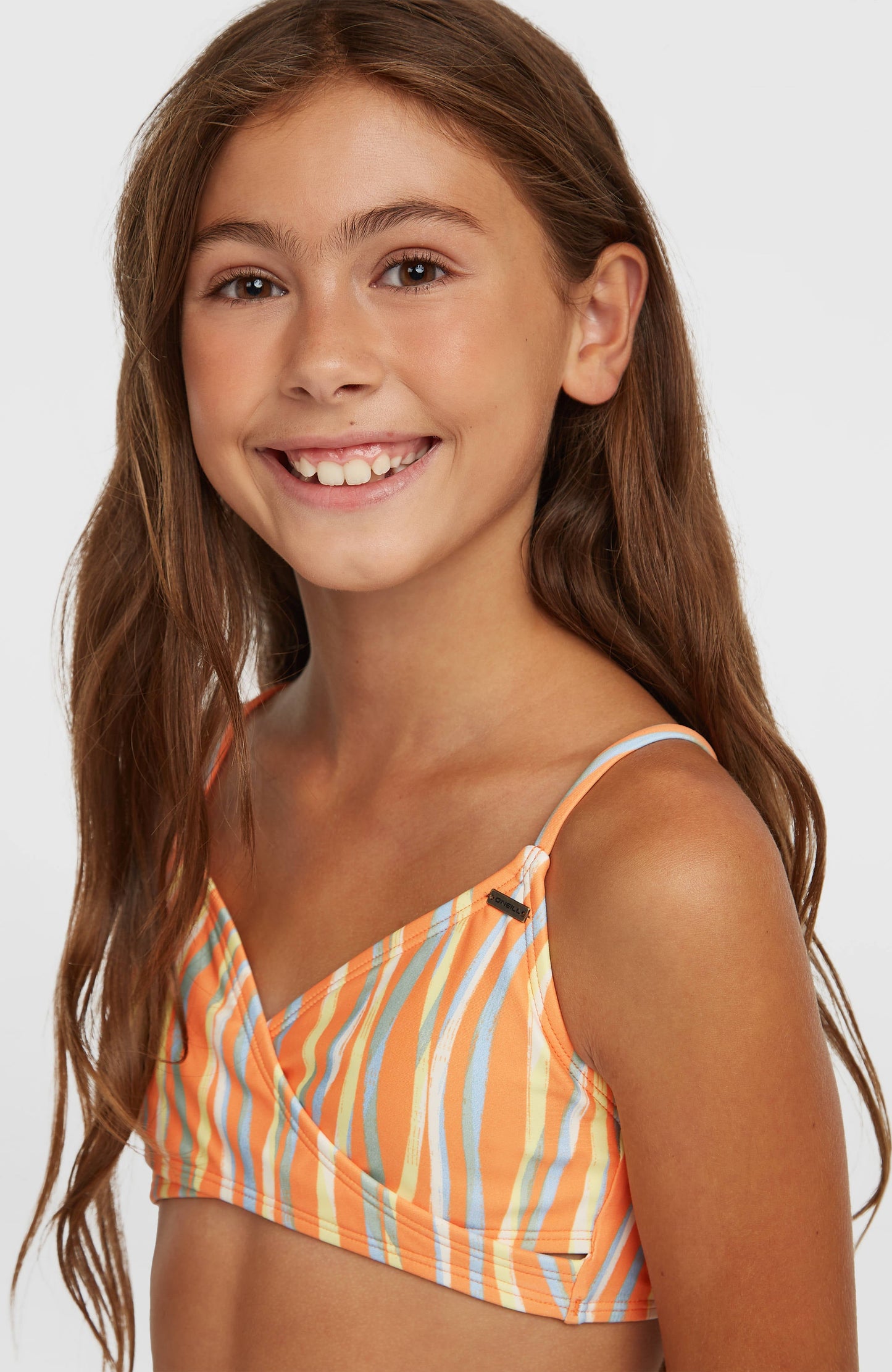 Essentials Baay Bikini Set Kids Funky Peach Swirly