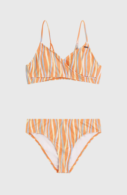 Essentials Baay Bikini Set Kids Funky Peach Swirly