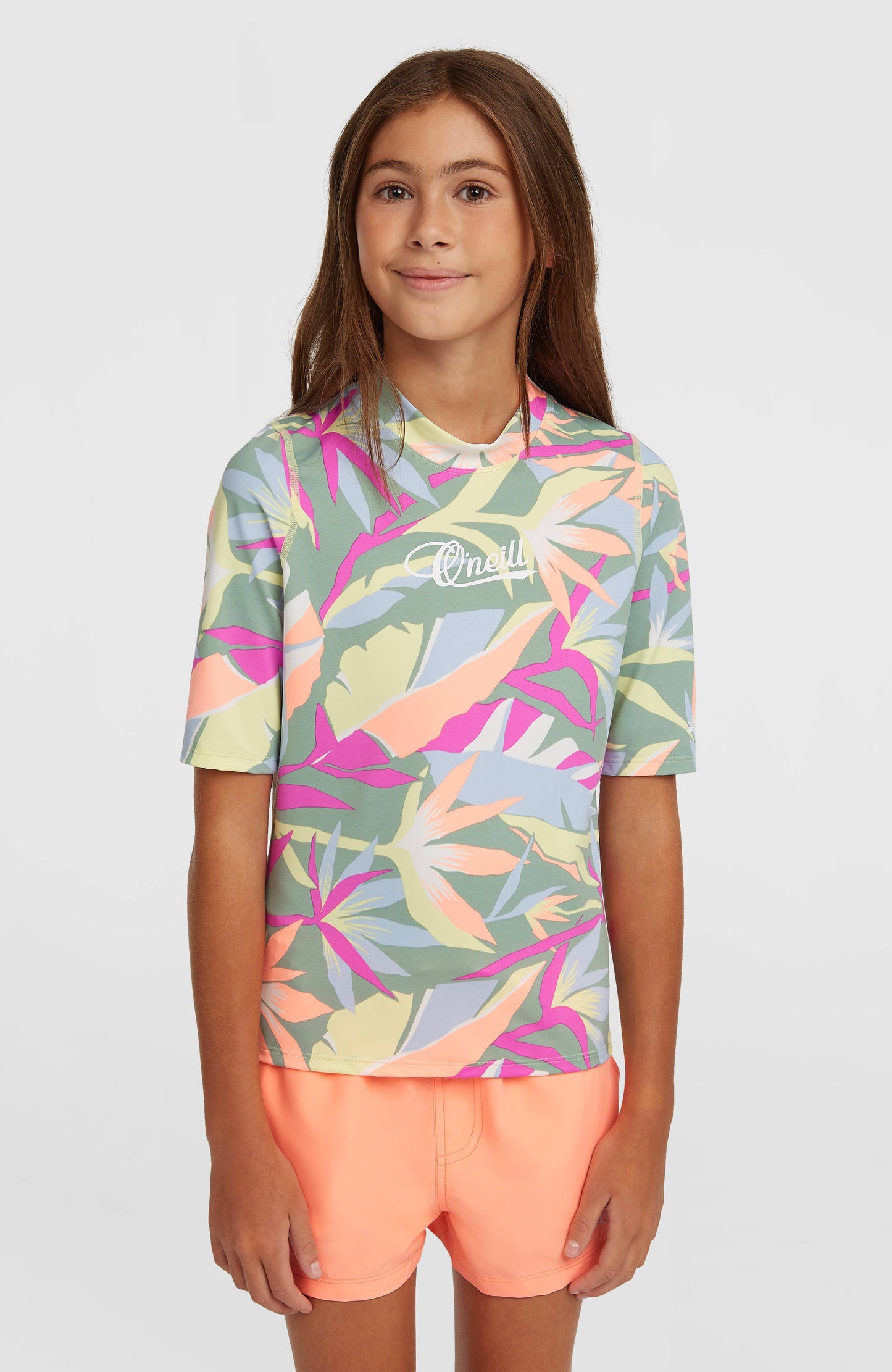 O'Neill Graphic Short-Sleeve Skin Kids Green Wmns Tropicana