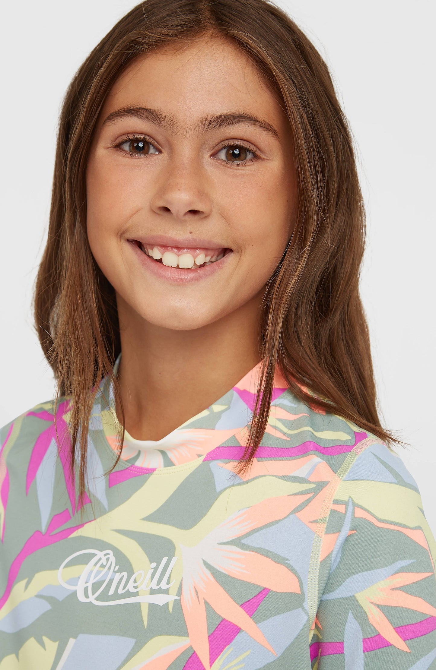 O'Neill Graphic Short-Sleeve Skin Kids Green Wmns Tropicana