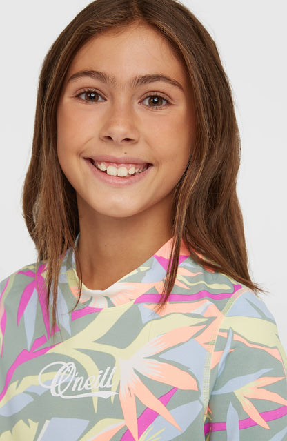 O'Neill Graphic Short-Sleeve Skin Kids Green Wmns Tropicana