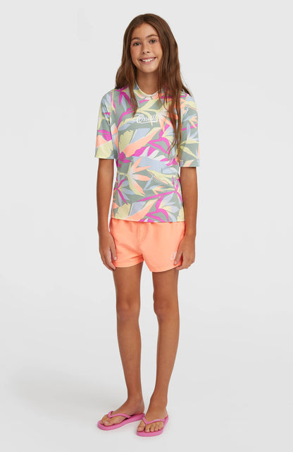 O'Neill Graphic Short-Sleeve Skin Kids Green Wmns Tropicana