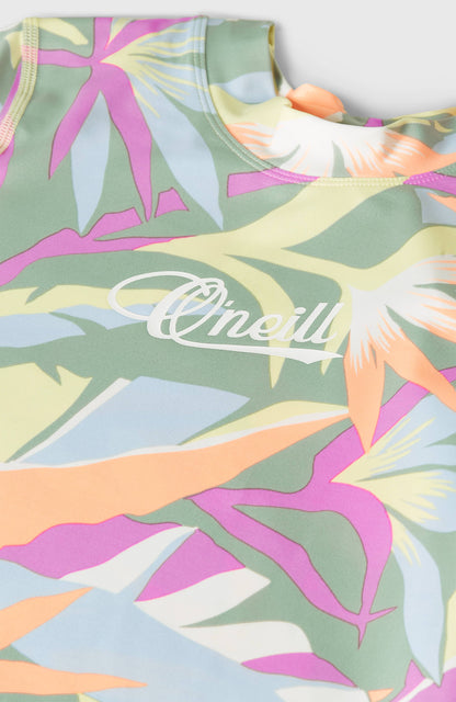 O'Neill Graphic Short-Sleeve Skin Kids Green Wmns Tropicana