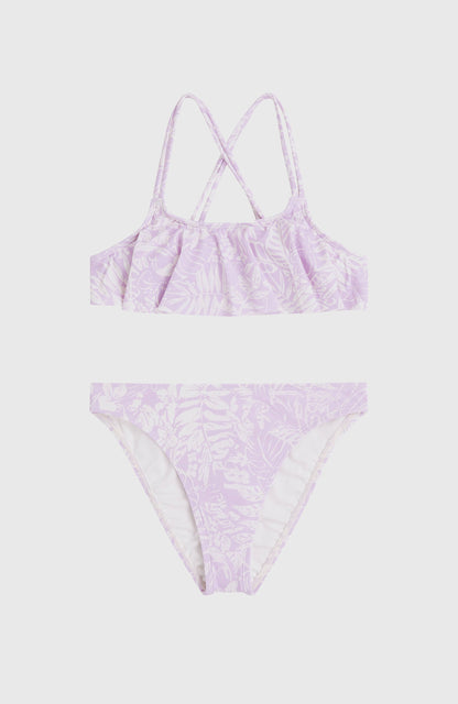 O'Neill Tropics Bikini Set Kids Purple Island Sky