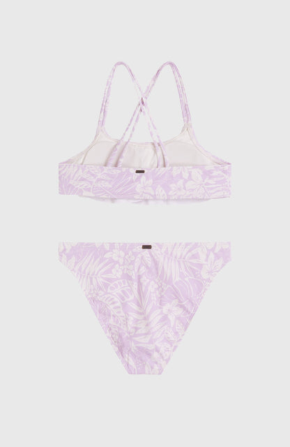 O'Neill Tropics Bikini Set Kids Purple Island Sky