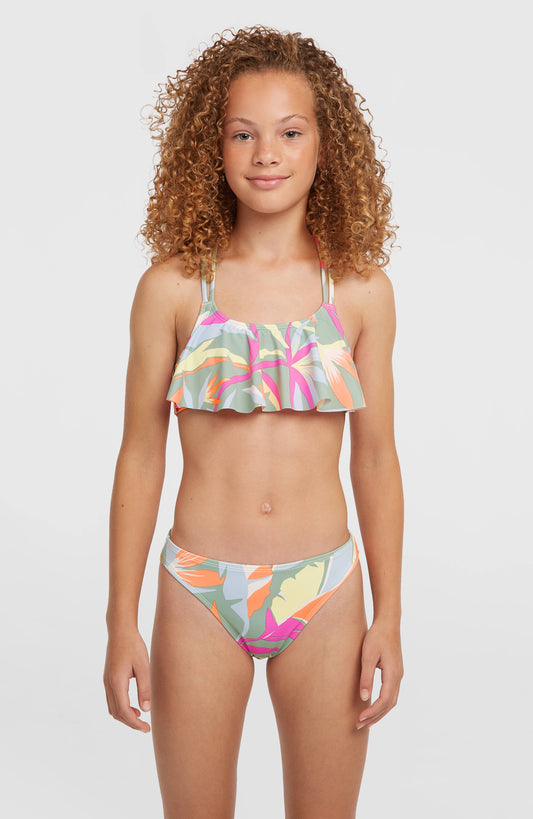 O'Neill Tropics Bikini Set Kids Green Wmns Tropicana