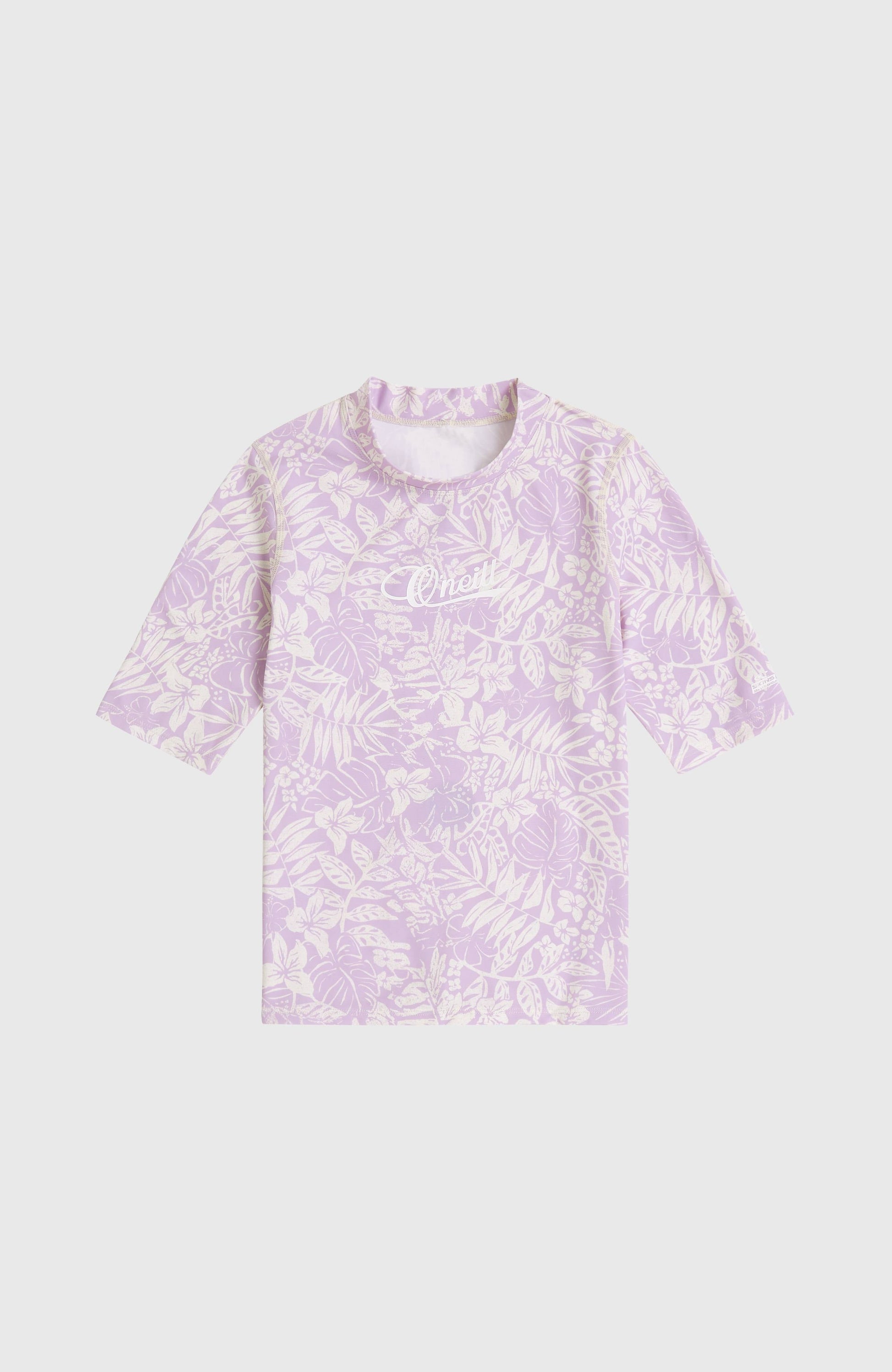 O'Neill Graphic Short-Sleeve Skin Kids Purple Island Sky