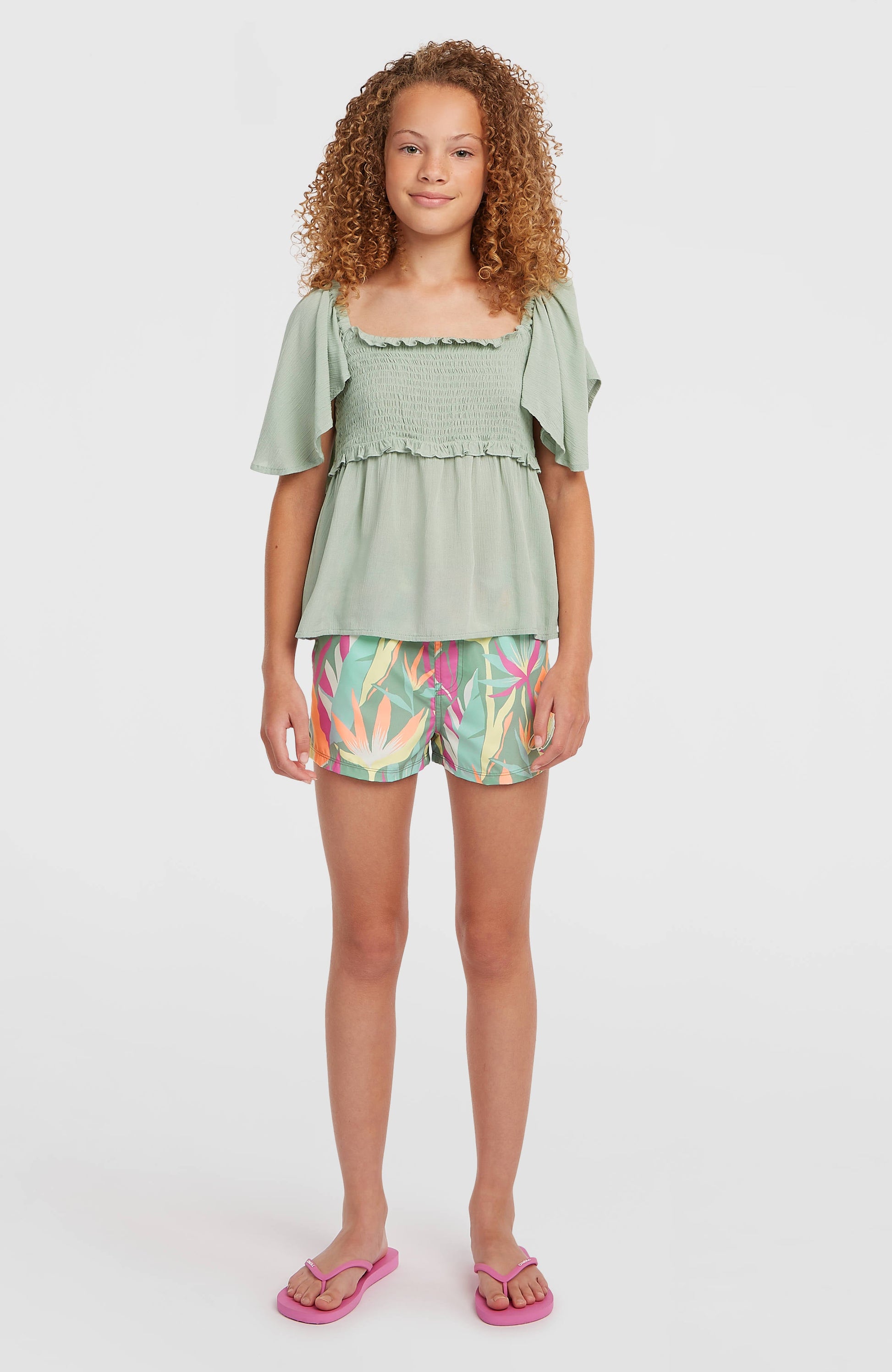 Essentials Swimshorts Kids Green Wmns Tropicana
