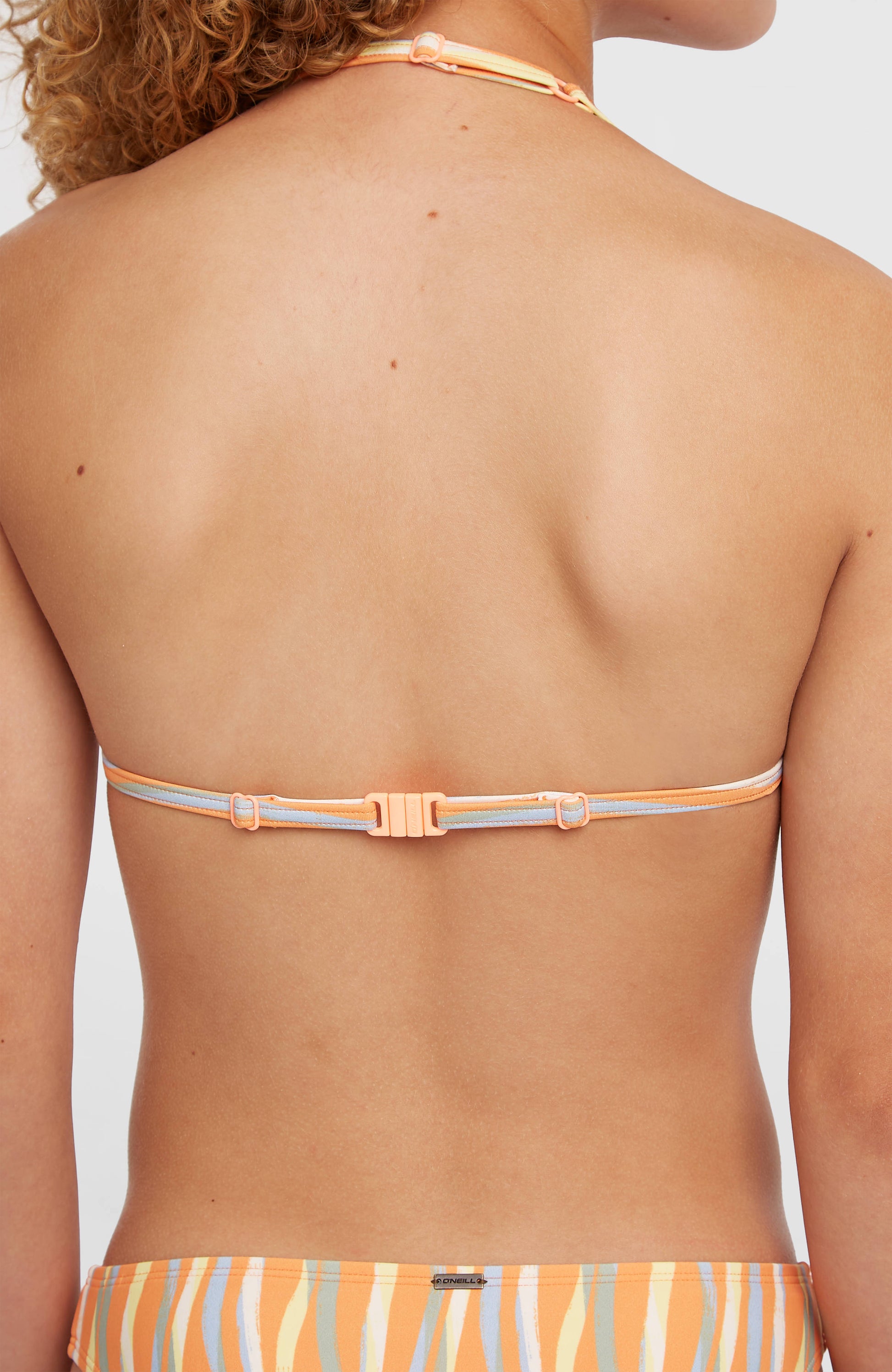 Essentials Triangle Bikini Set Kids Funky Peach Swirly