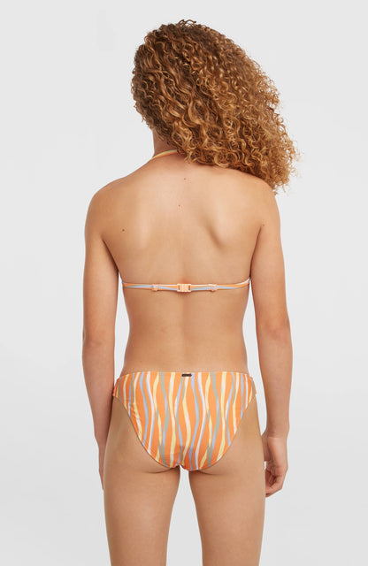 Essentials Triangle Bikini Set Kids Funky Peach Swirly