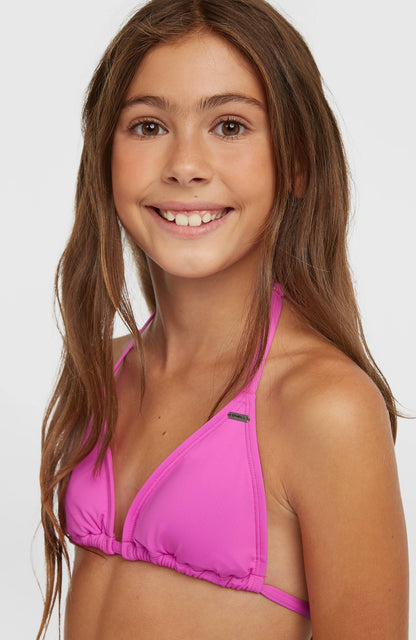 Essentials Triangle Bikini Set Kids Electric Fuschia