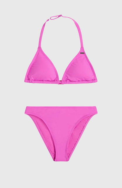 Essentials Triangle Bikini Set Kids Electric Fuschia