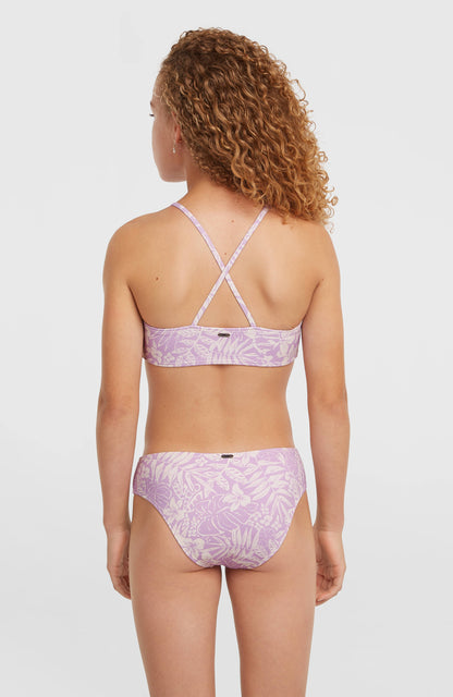 Essentials Bralette Bikini Set Kids Purple Island Sky