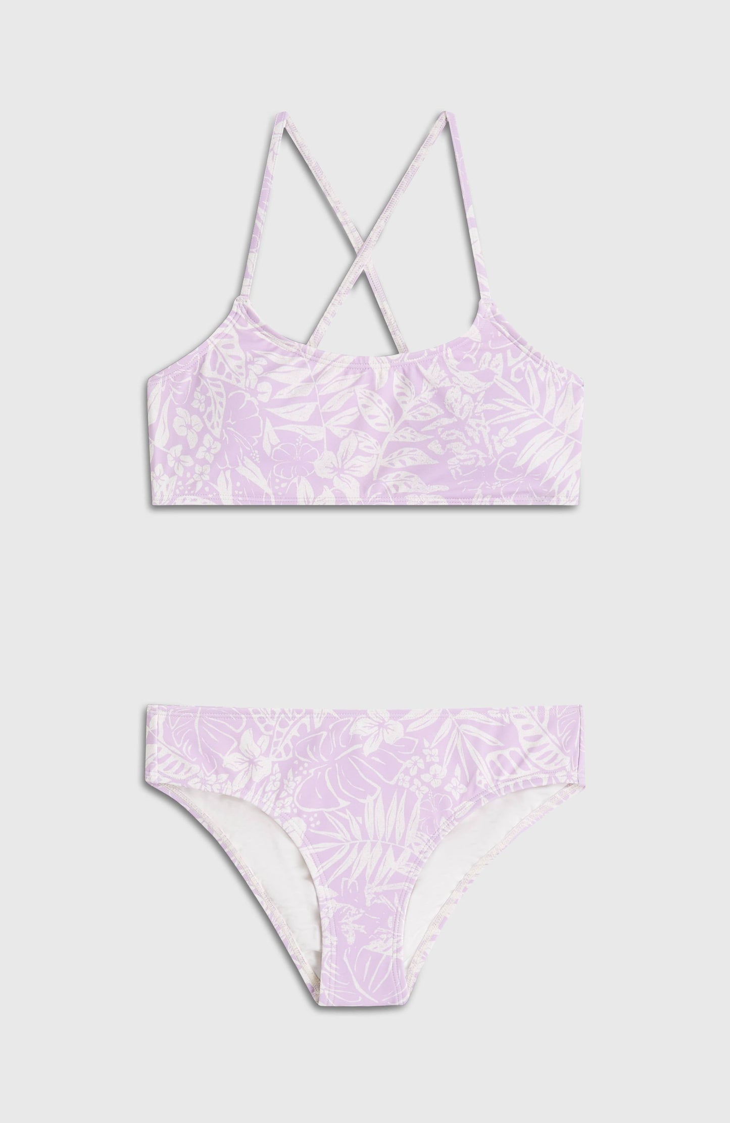 Essentials Bralette Bikini Set Kids Purple Island Sky