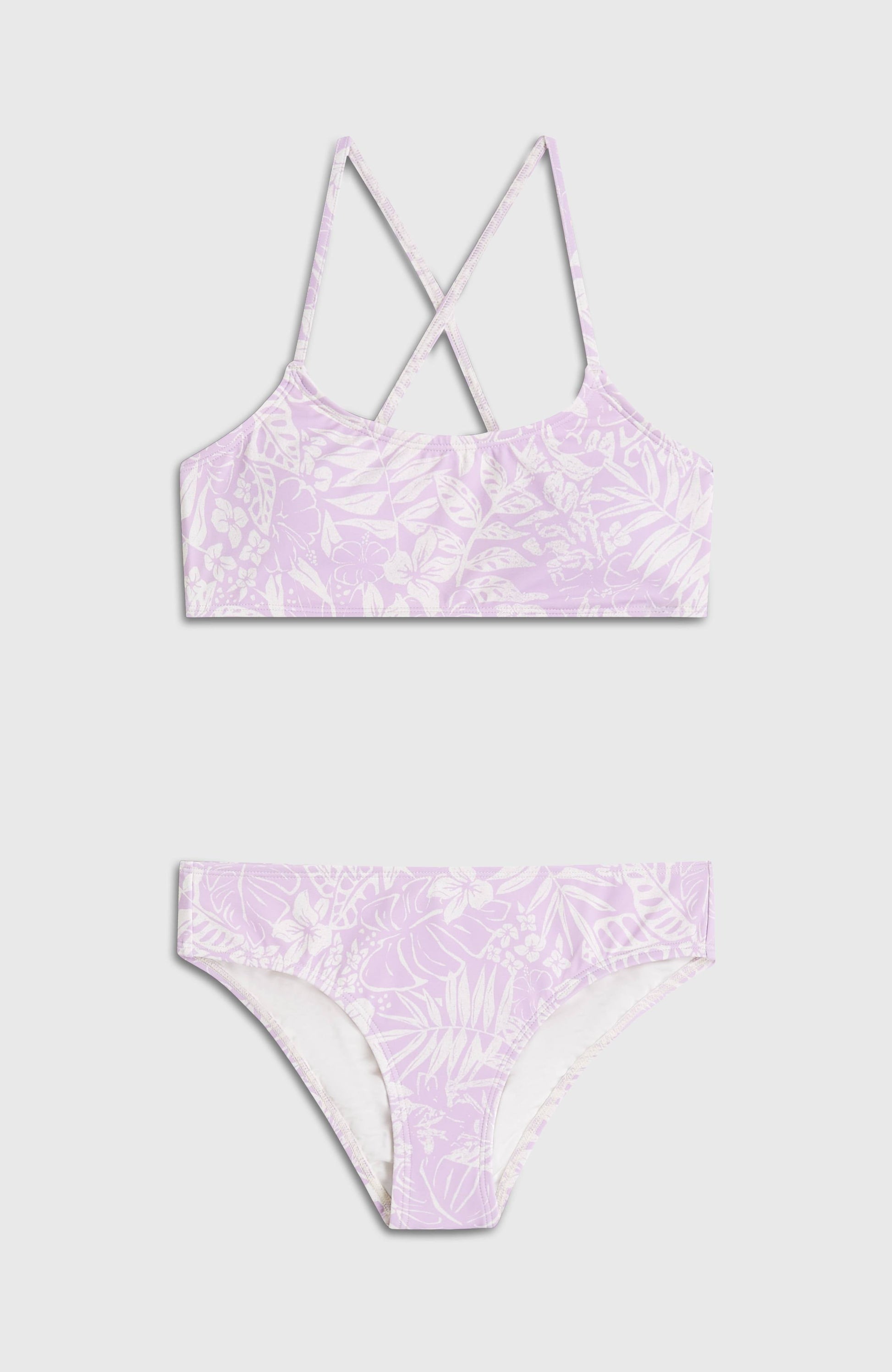 Essentials Bralette Bikini Set Kids Purple Island Sky