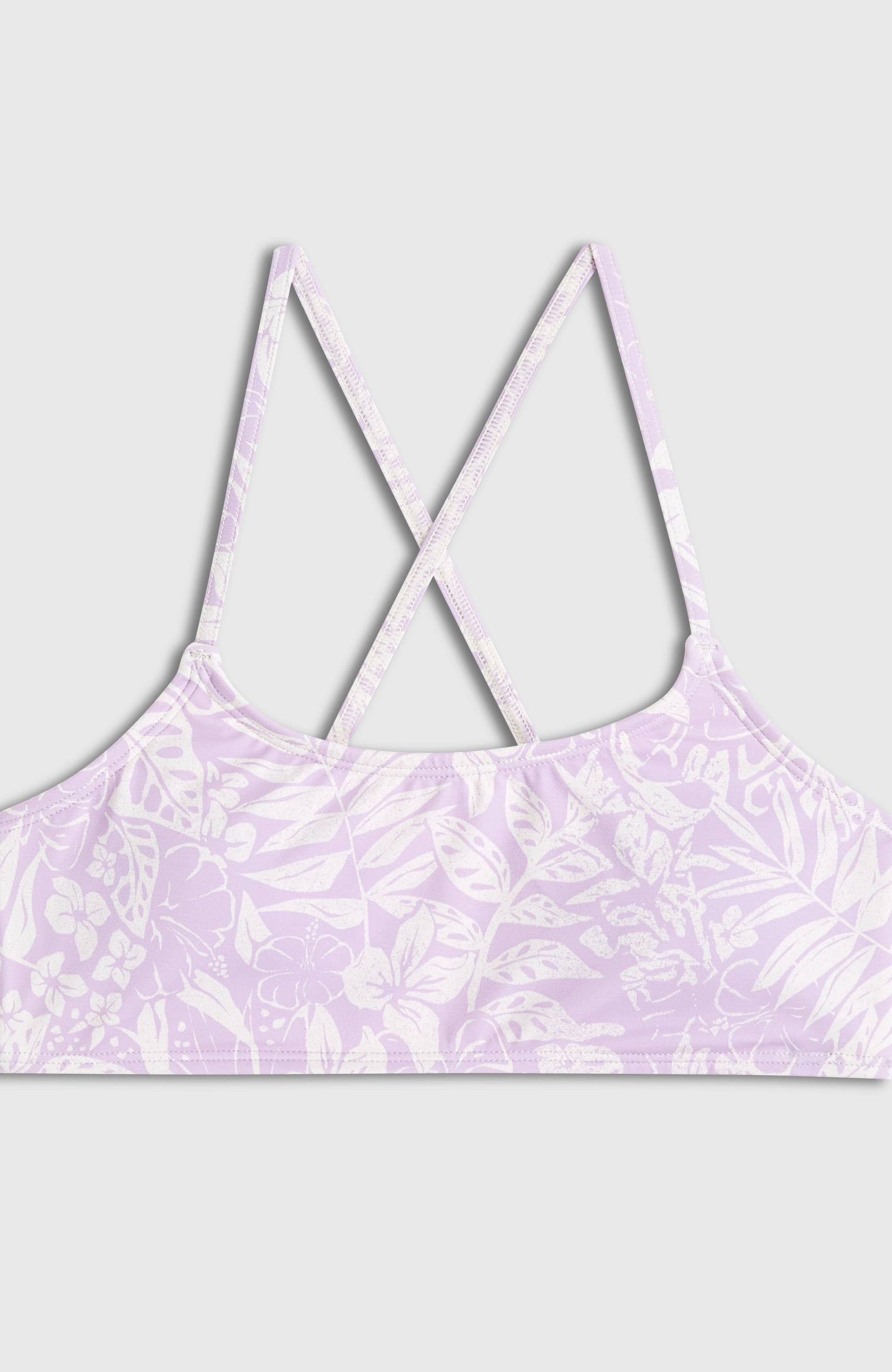 Essentials Bralette Bikini Set Kids Purple Island Sky