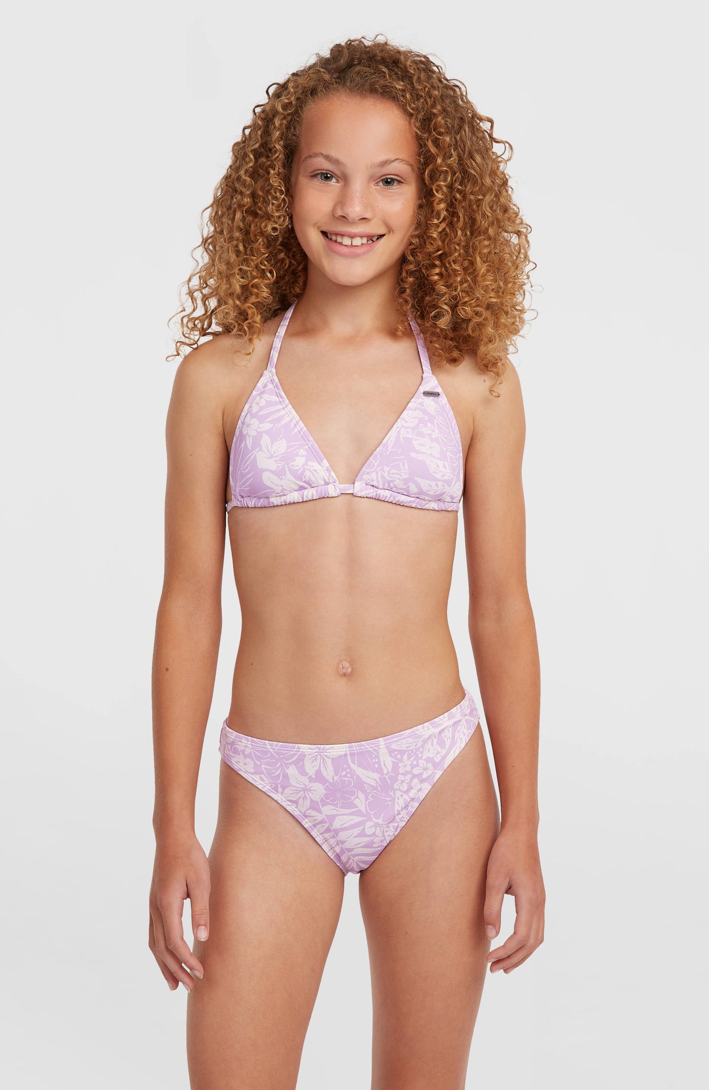 Essentials Triangle Bikini Set Kids Purple Island Sky