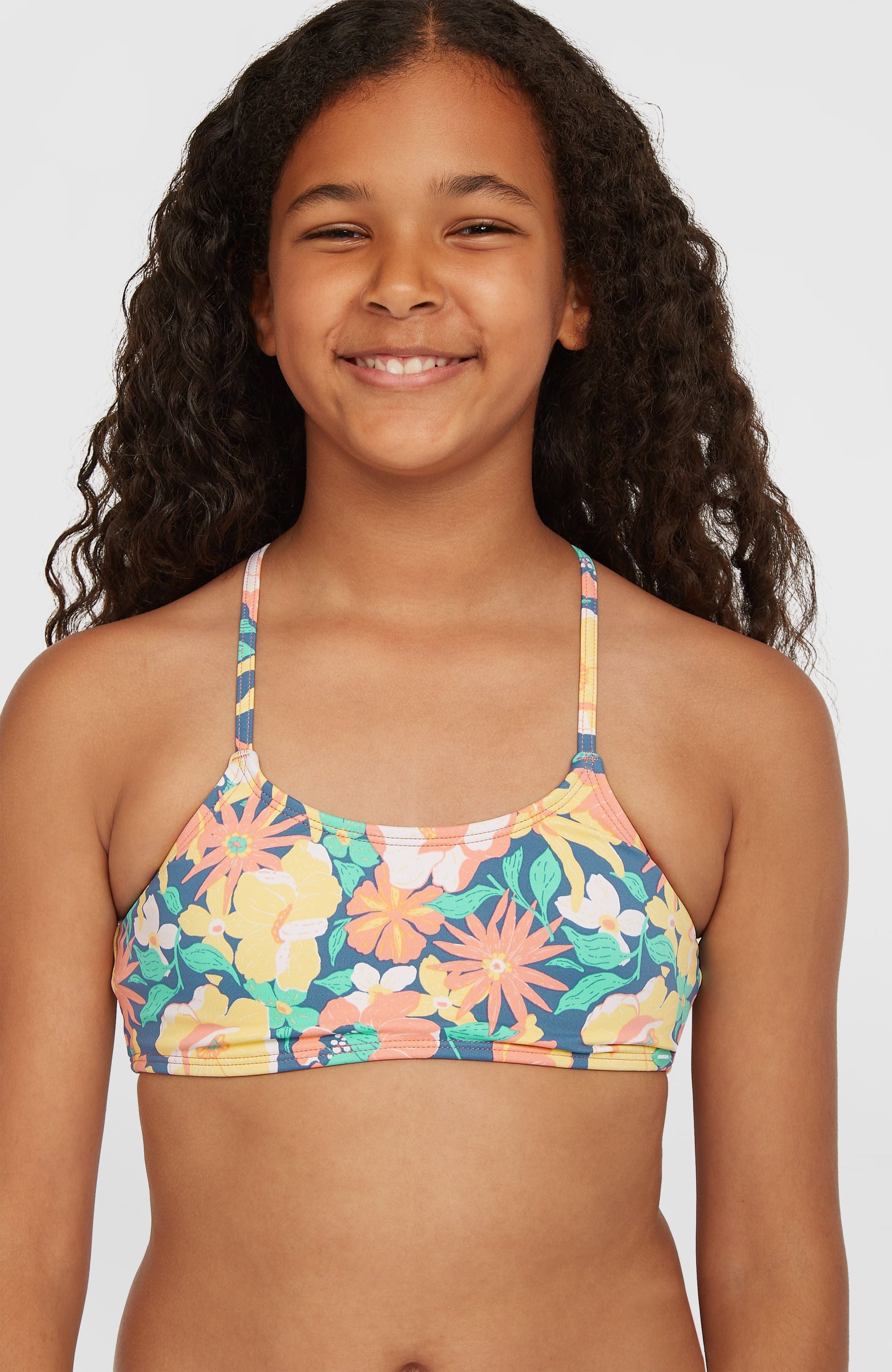 Essentials Bralette Bikini Set Kids Blue Santa Monica