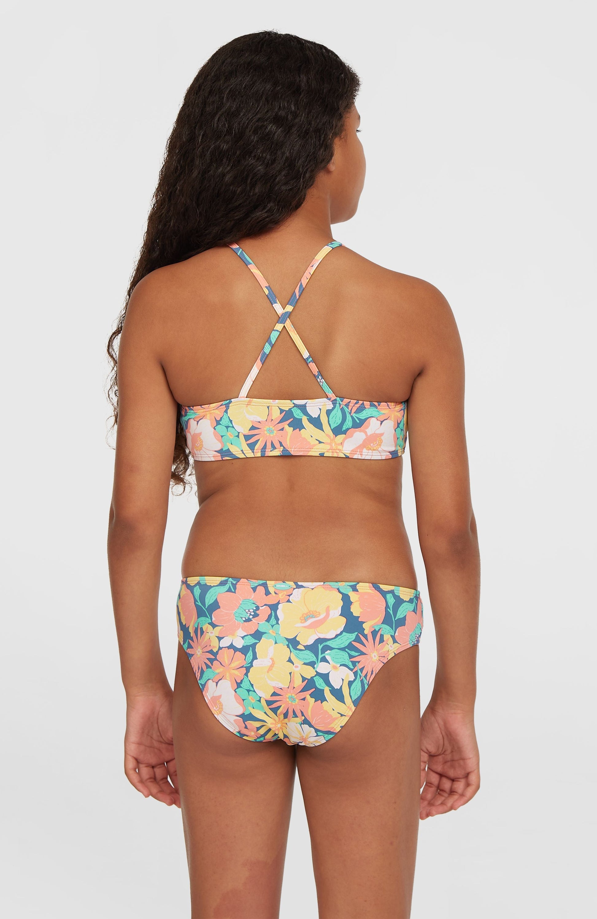 Essentials Bralette Bikini Set Kids Blue Santa Monica
