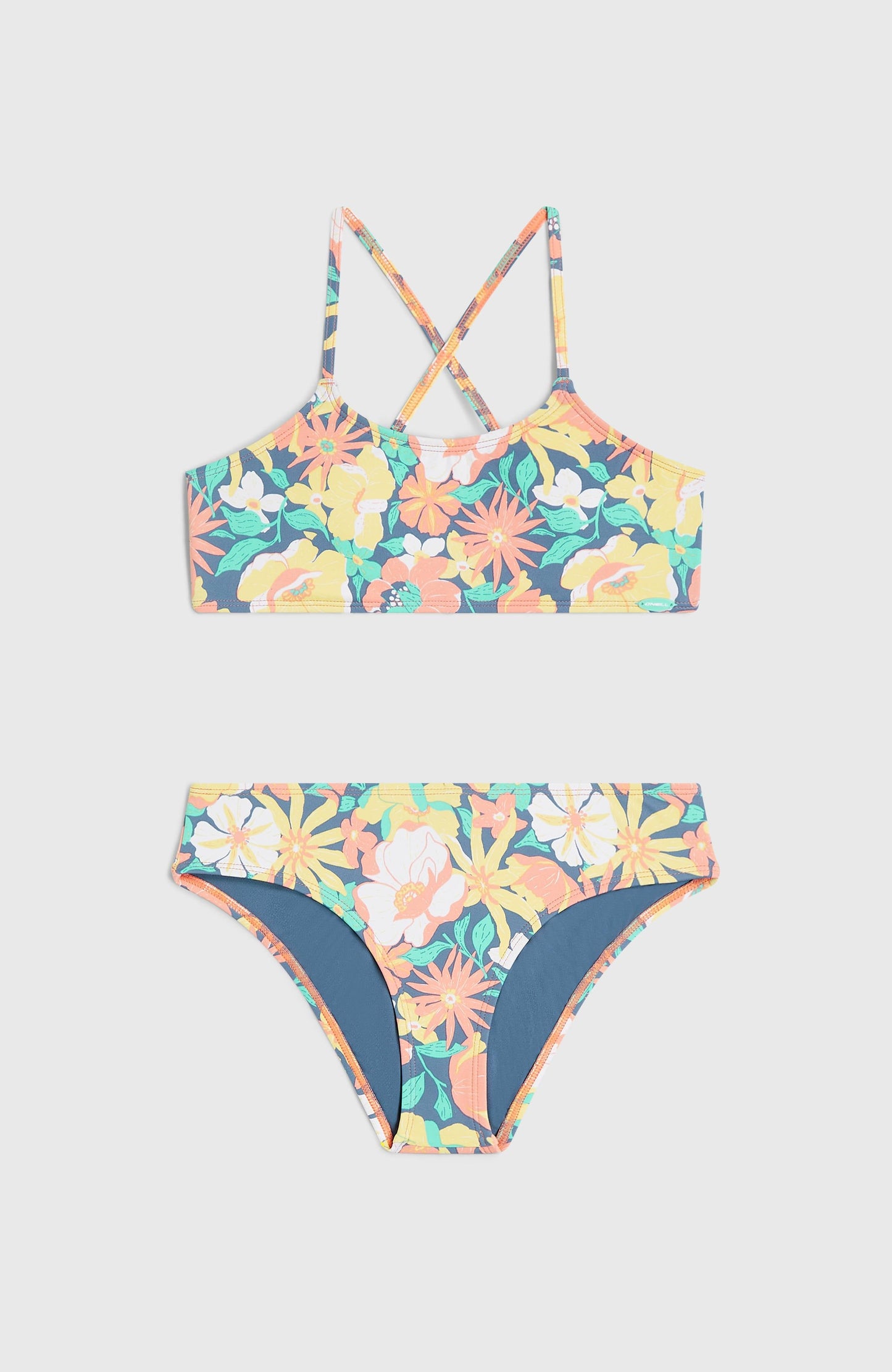Essentials Bralette Bikini Set Kids Blue Santa Monica