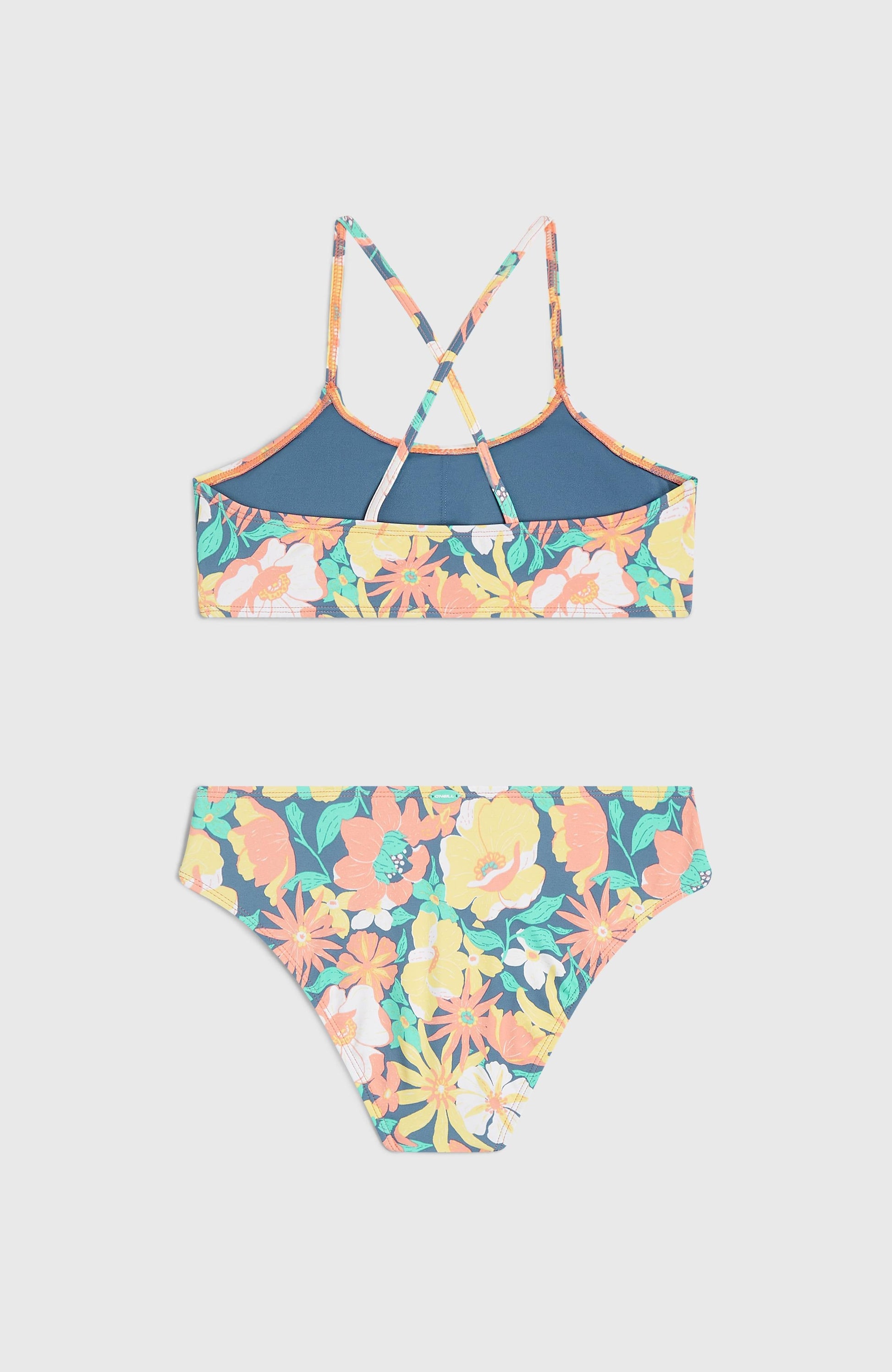Essentials Bralette Bikini Set Kids Blue Santa Monica
