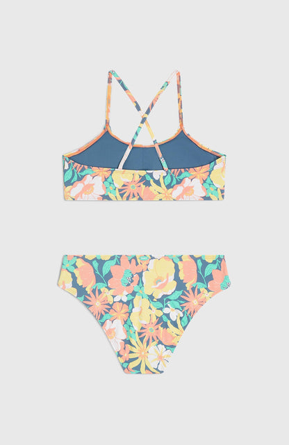 Essentials Bralette Bikini Set Kids Blue Santa Monica