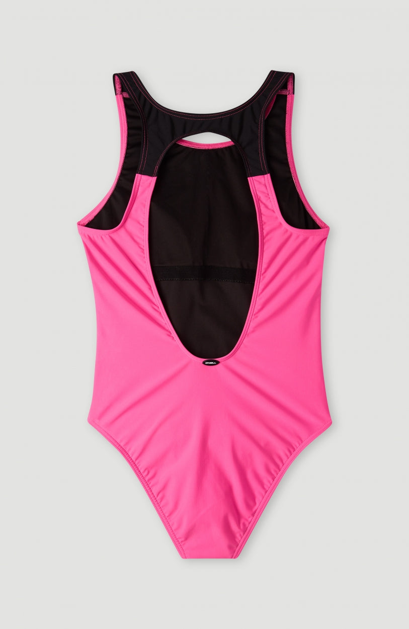 Essentials Sun & Joy Swimsuit Kids Rosa Shocking