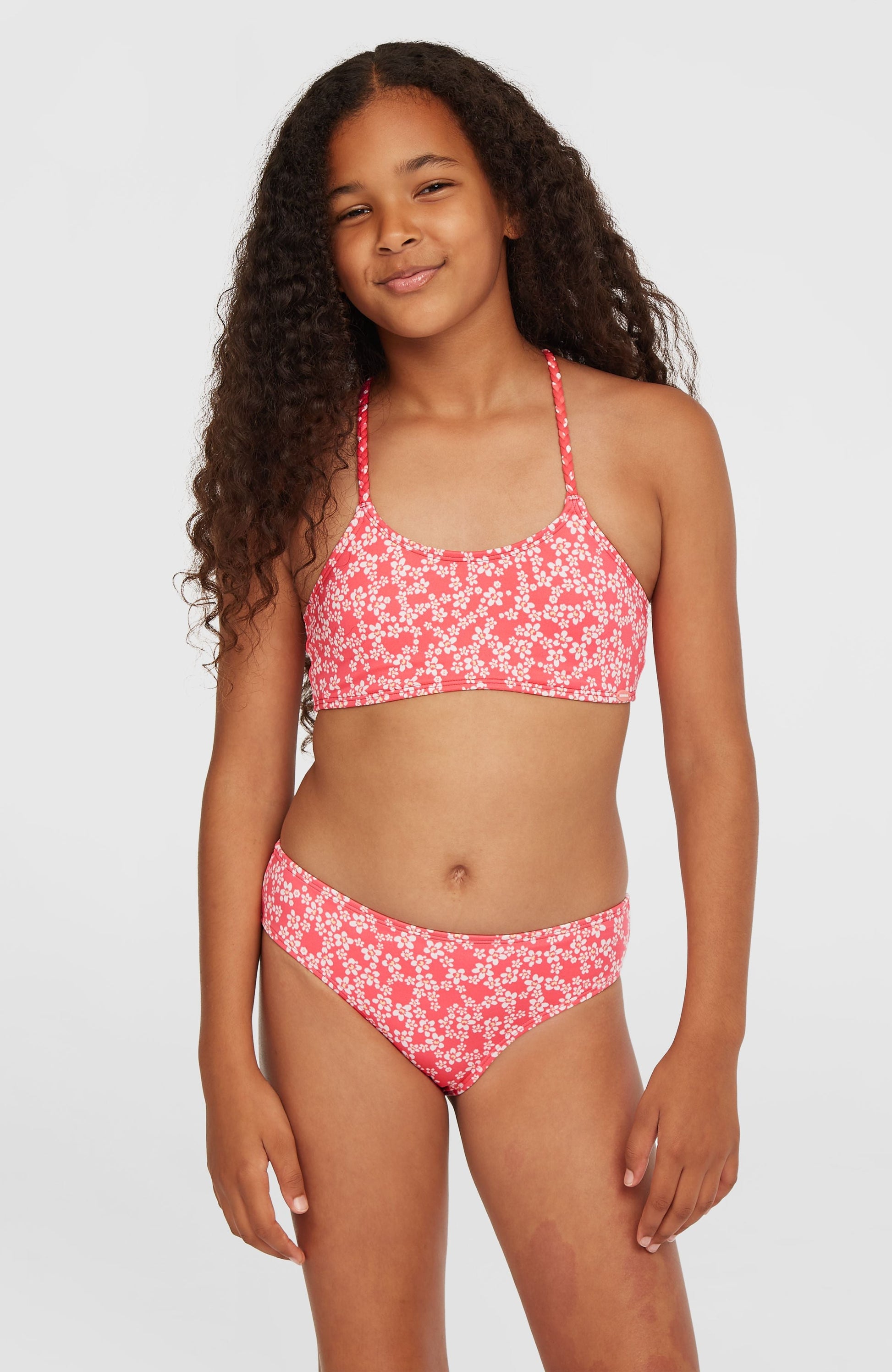 Tropics Bikini Set Kids Pink Milliflower