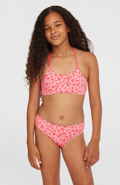Tropics Bikini Set Kids Pink Milliflower