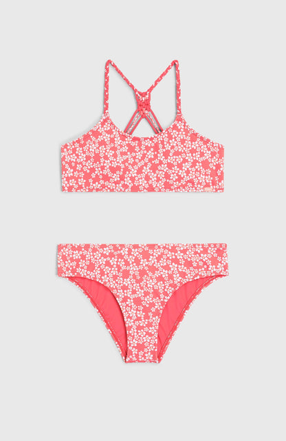 Tropics Bikini Set Kids Pink Milliflower