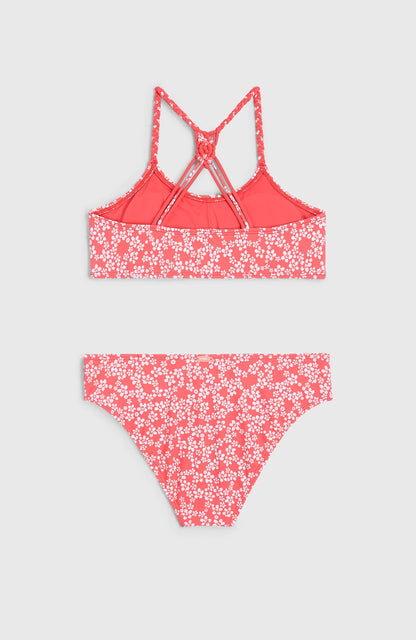 Tropics Bikini Set Kids Pink Milliflower