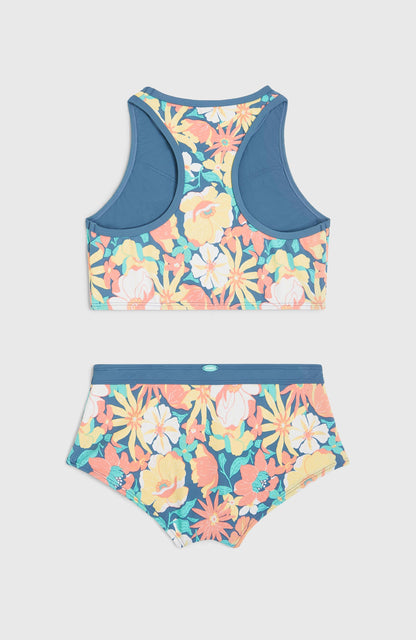 Cali Holiday Bikini Set Kids Blue Santa Monica