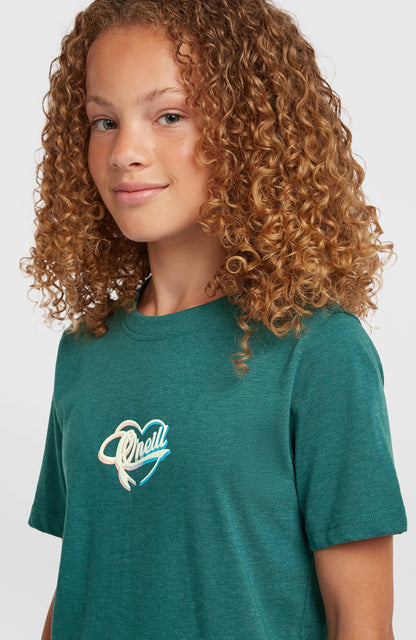 Script T-Shirt Kids Botanical Heat