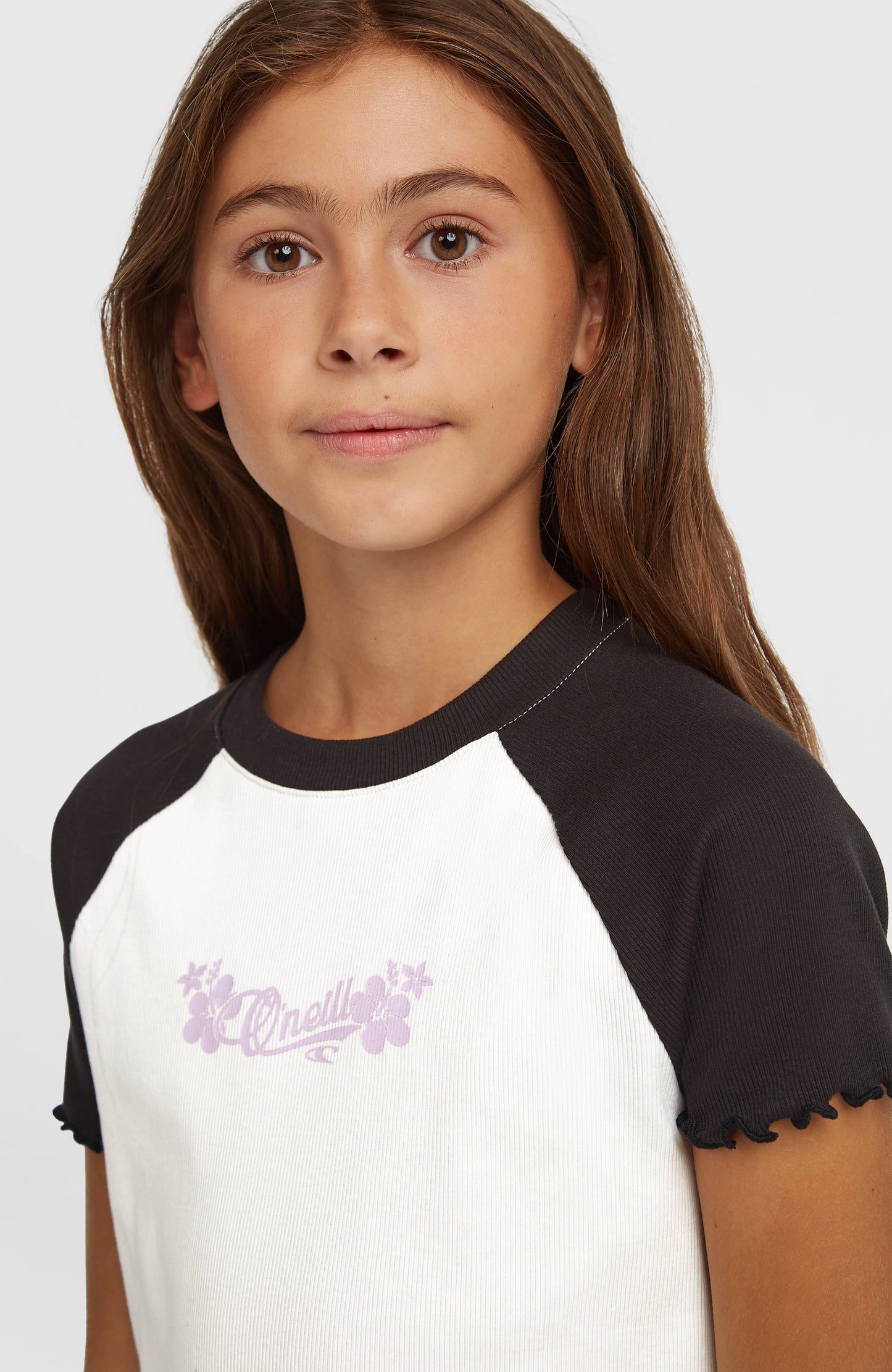 O'Neill Colour-Block Rib T-Shirt Kids Snow White Colour Block