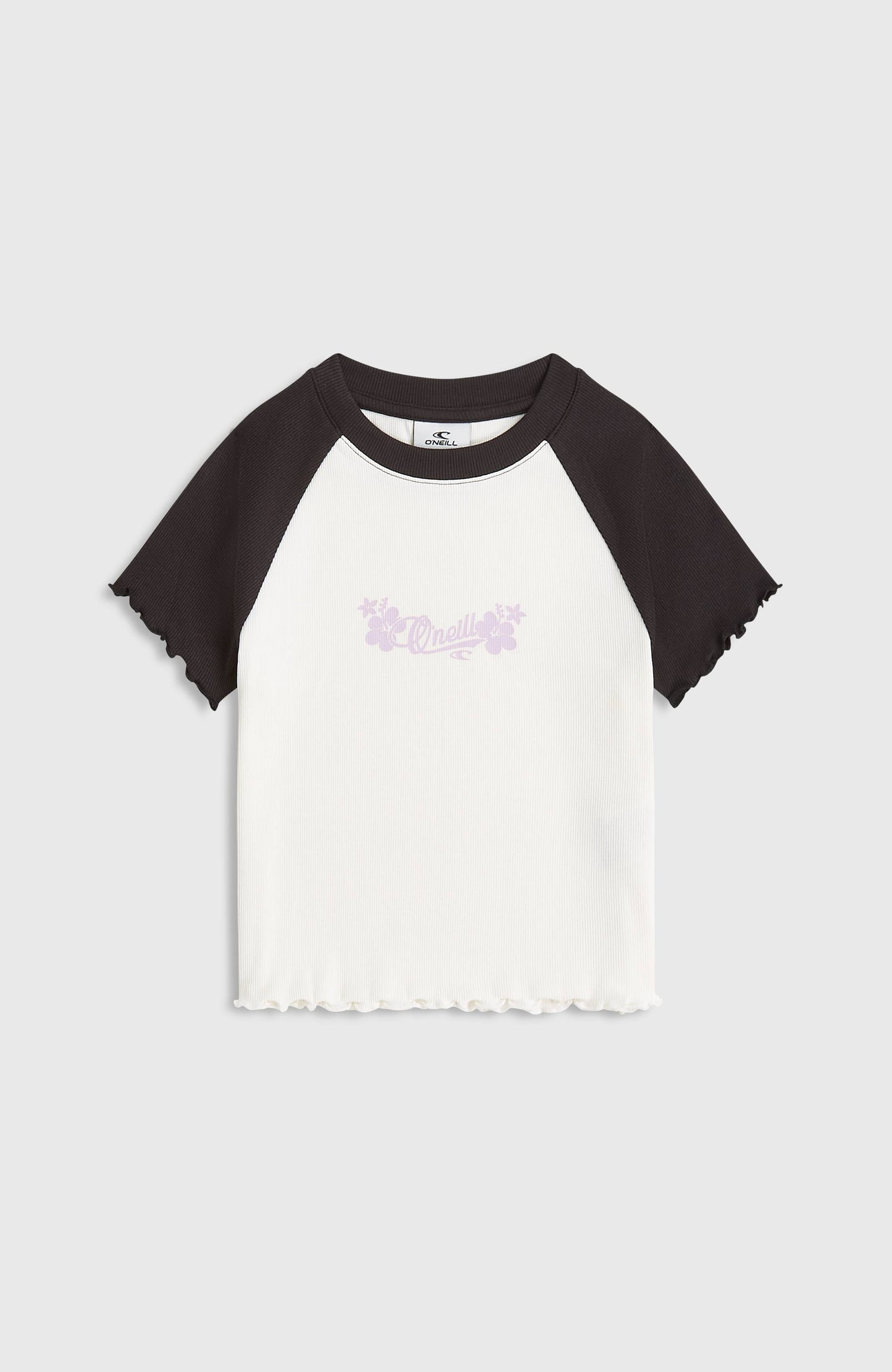 O'Neill Colour-Block Rib T-Shirt Kids Snow White Colour Block