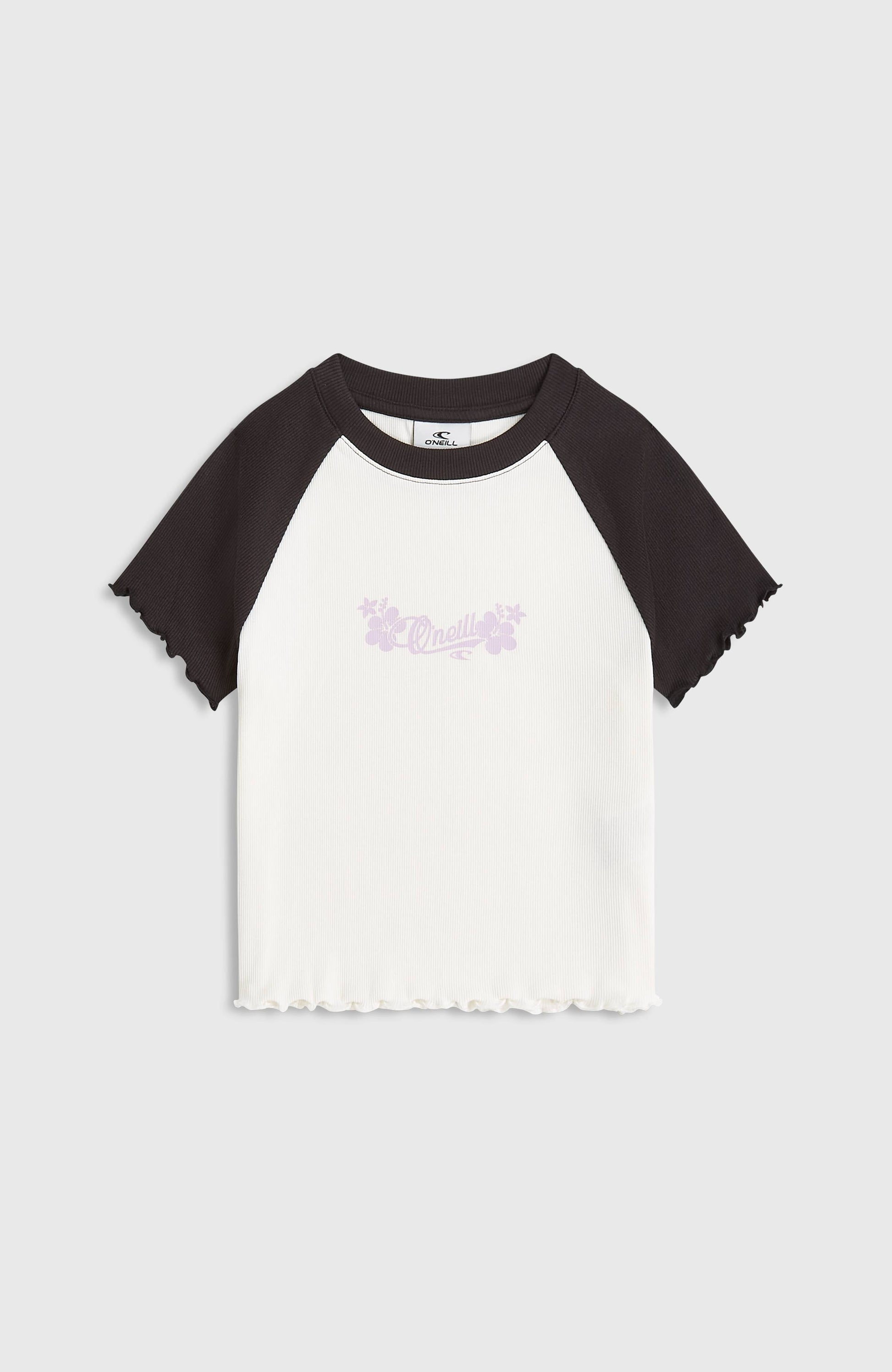 O'Neill Colour-Block Rib T-Shirt Kids Snow White Colour Block