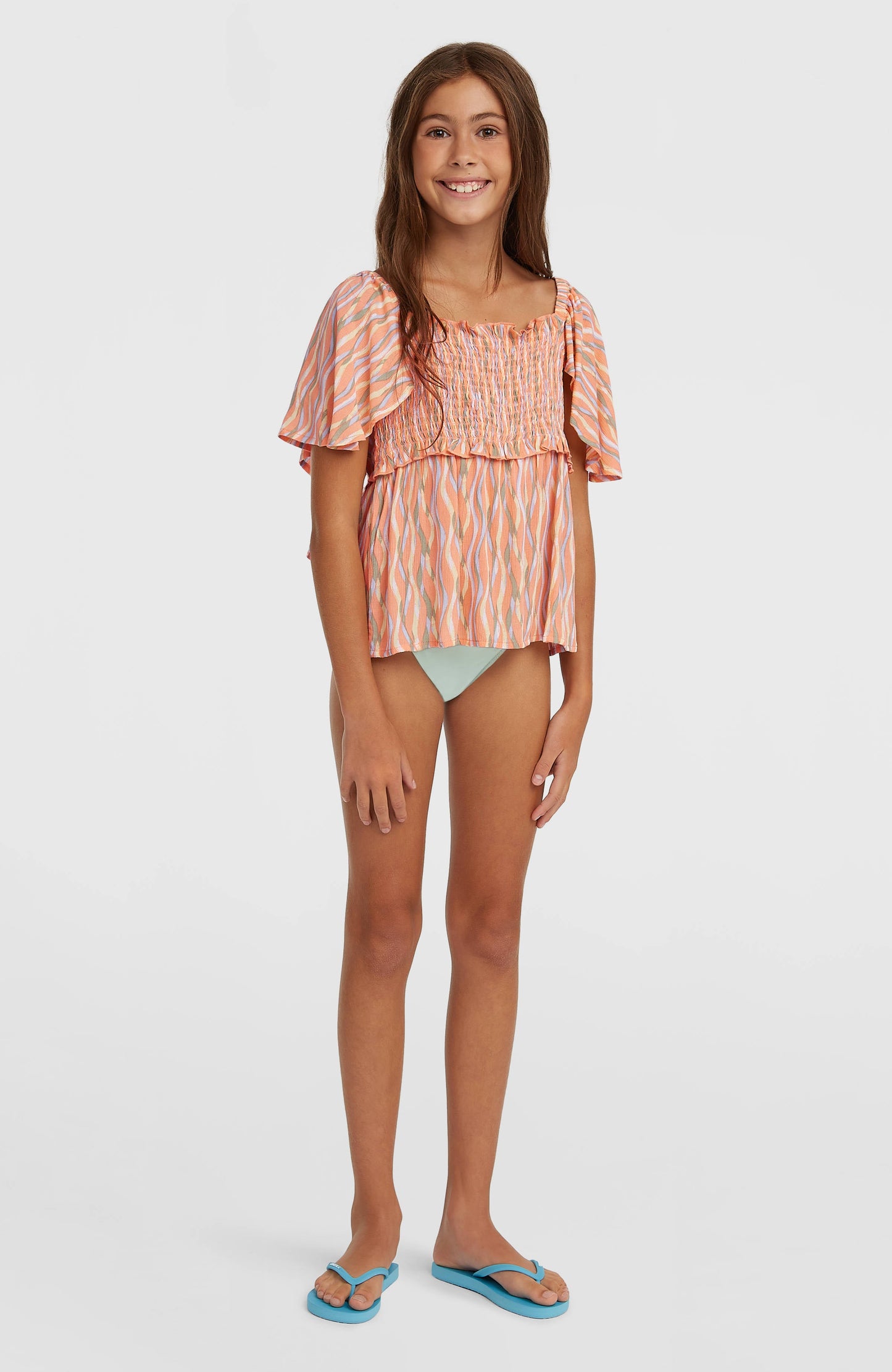 O'Neill Woven T-Shirt Kids Funky Peach Swirly