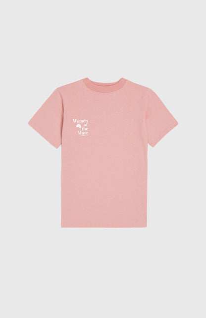 Women of the Wave T-Shirt Kids Genuine Pink