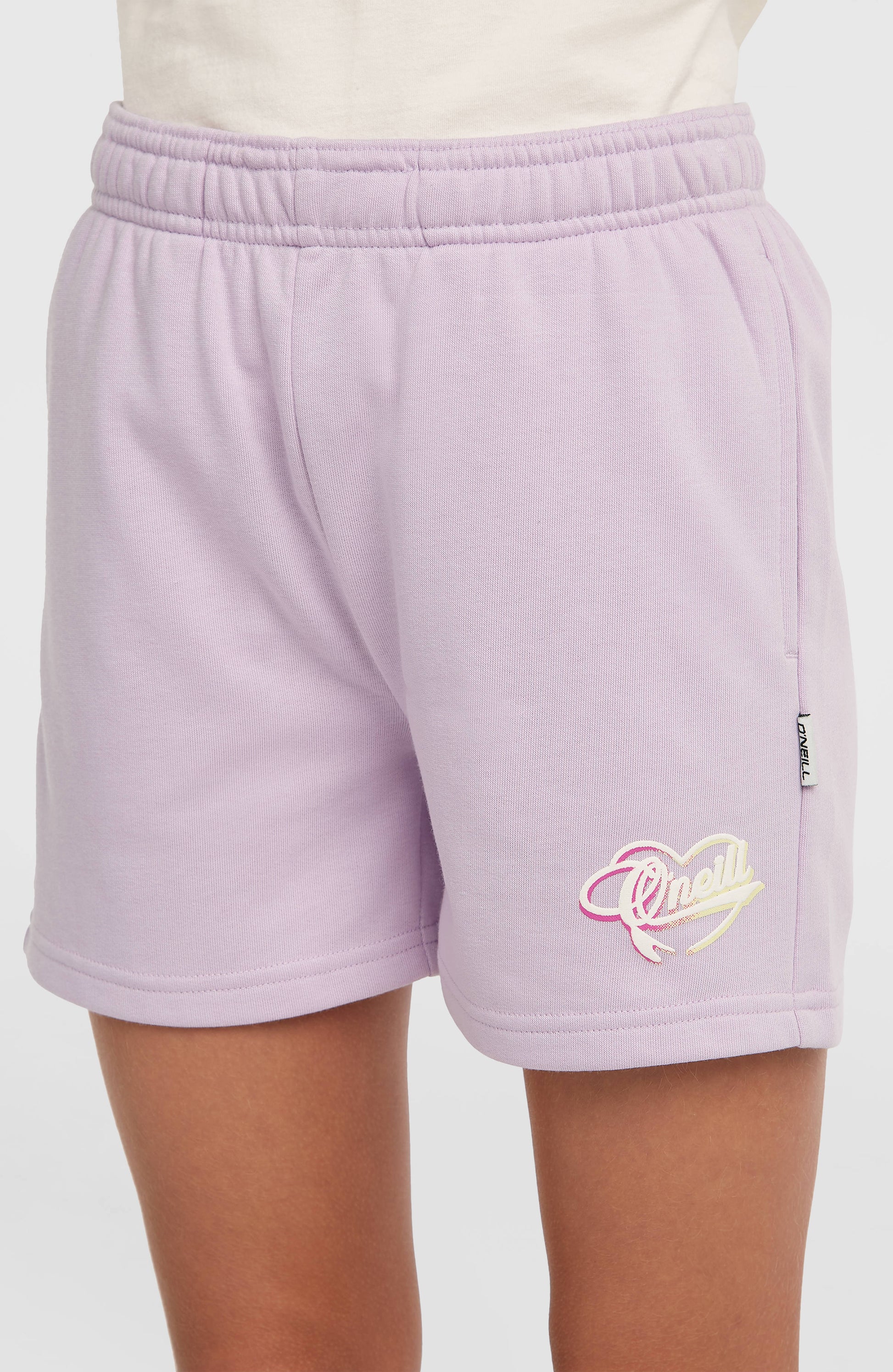 Essentials Script Sweatshorts Kids Pale Lavender