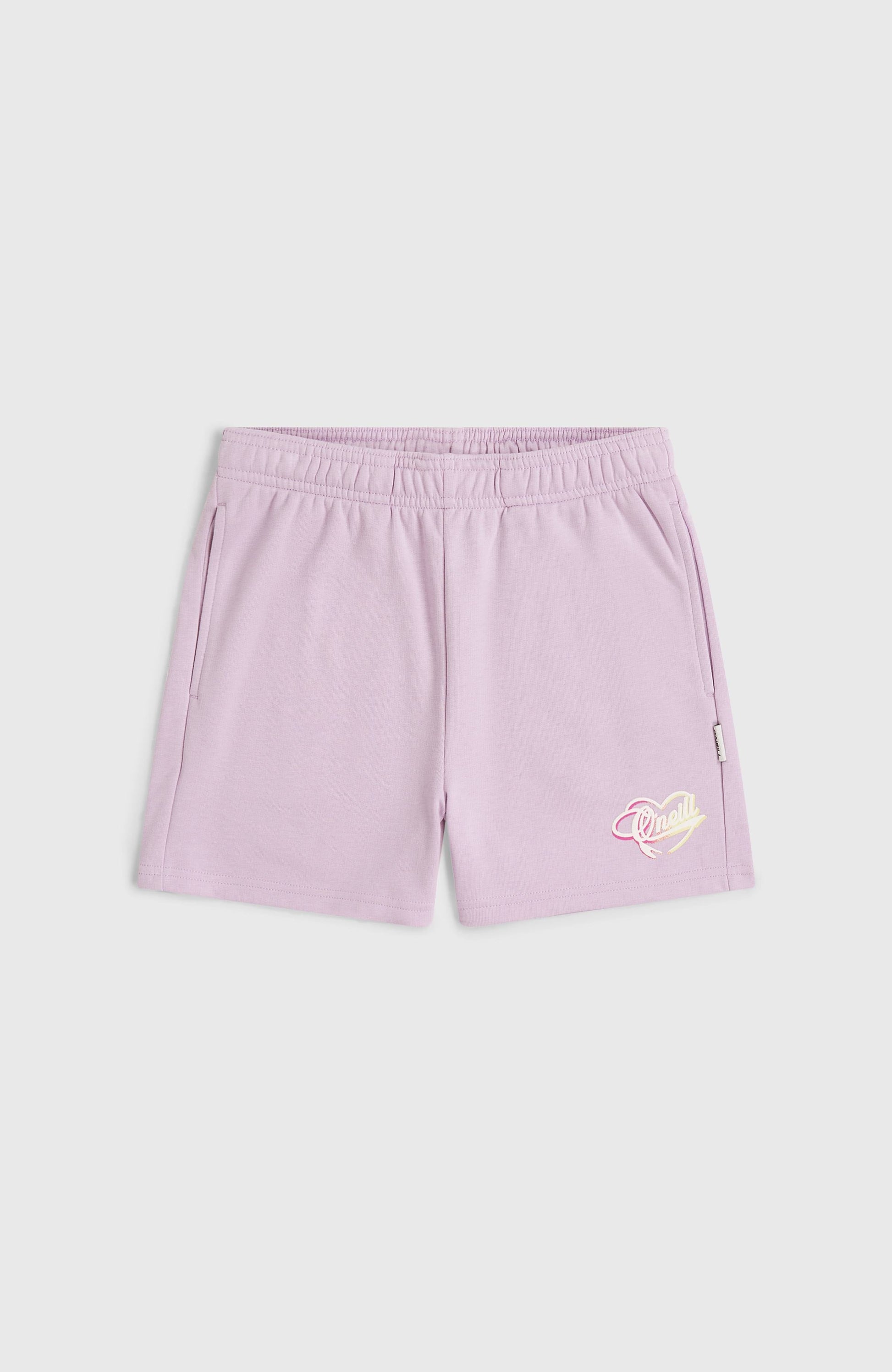 Essentials Script Sweatshorts Kids Pale Lavender