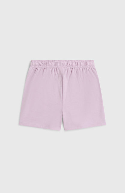 Essentials Script Sweatshorts Kids Pale Lavender